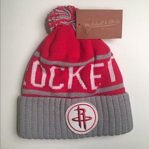 COPY - Mitchell & Ness Knitted Hat (Houston Rocke…